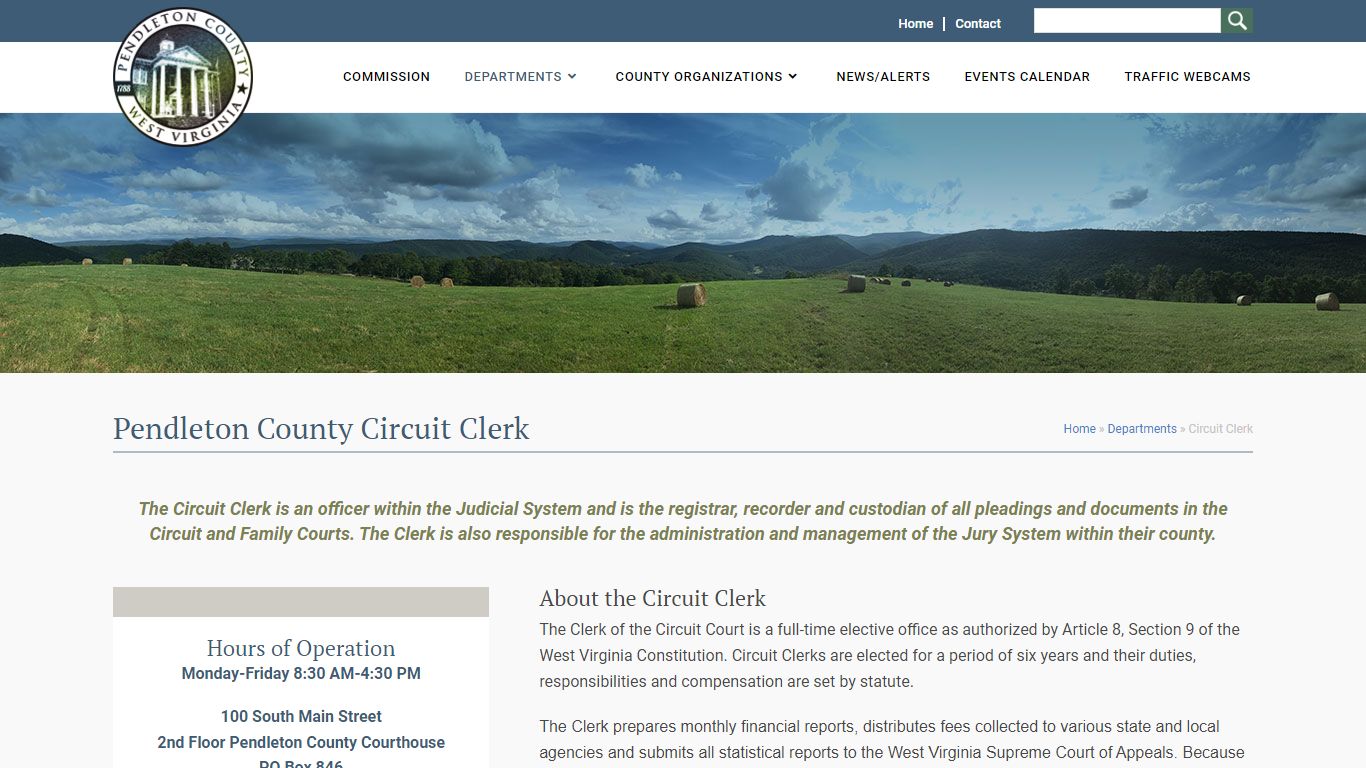 Circuit Clerk - Pendleton County West Virginia
